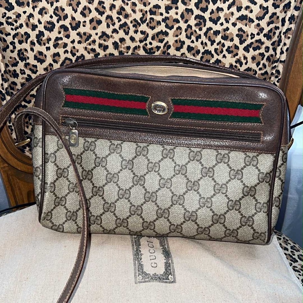 Gucci Brown Leather Interior Bag